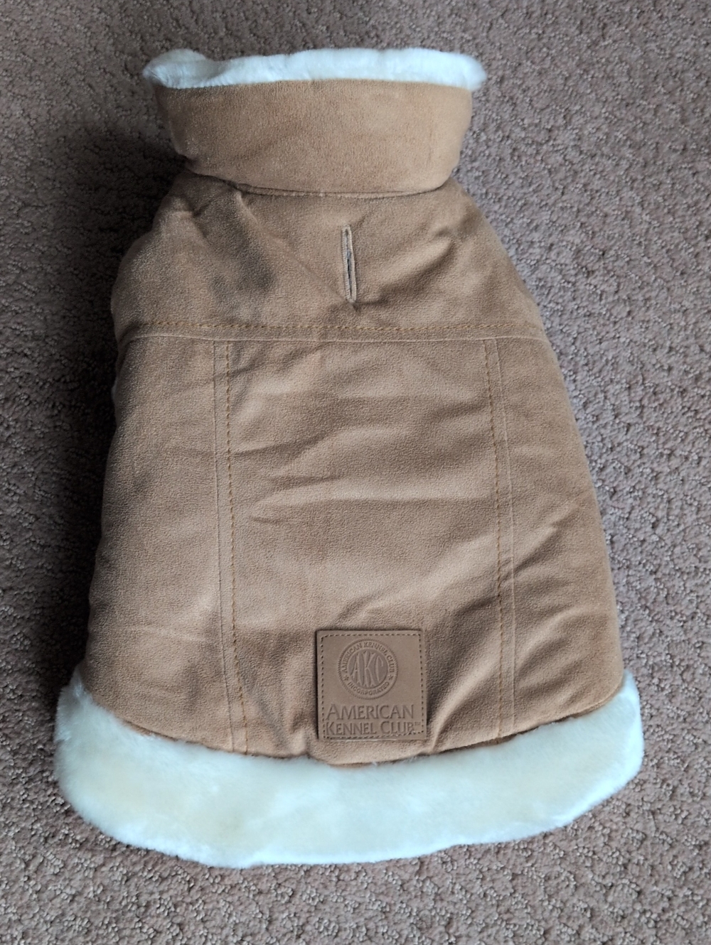 American Kennel Club Dog Sweater Tan & Cream Size S